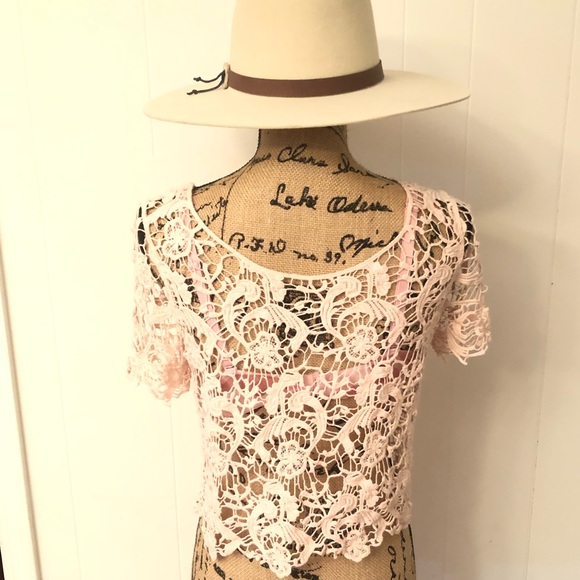 SM Forever 21 Light Pink Crop Top - Picture 6 of 8